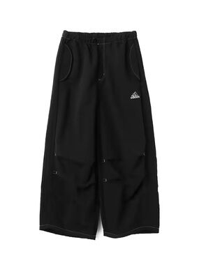 Adidas Originals Men’s Baggy Parachute Skate Pants Black JD5415 loose oversized